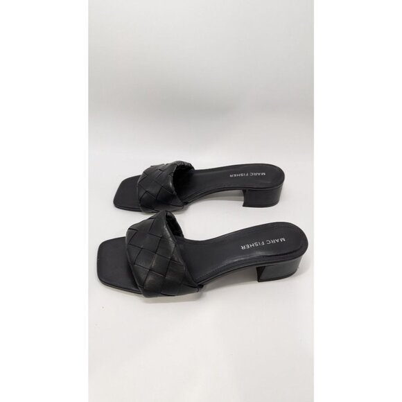 Marc Fisher Black Casper Open-Toe Sandals - Picture 4 of 6